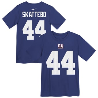 Preschool Nike Cam Skattebo Royal New York Giants Player Name & Number T-Shirt