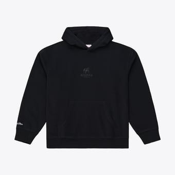 Men's Mitchell & Ness  Black Georgia Bulldogs Monochrome Icon Fleece Hoodie