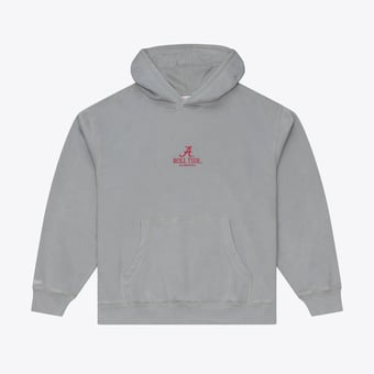 Men's Mitchell & Ness Gray Alabama Crimson Tide Core Icon Fleece Hoodie