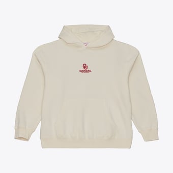 Men's Mitchell & Ness Cream Oklahoma Sooners Core Icon Fleece Hoodie