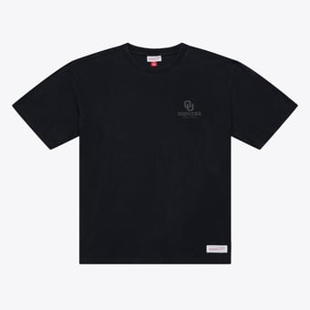Men's Mitchell & Ness  Black Oklahoma Sooners Monochrome Icon T-Shirt