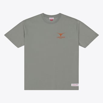 Men's  Mitchell & Ness  Gray Texas Longhorns Core Icon T-Shirt