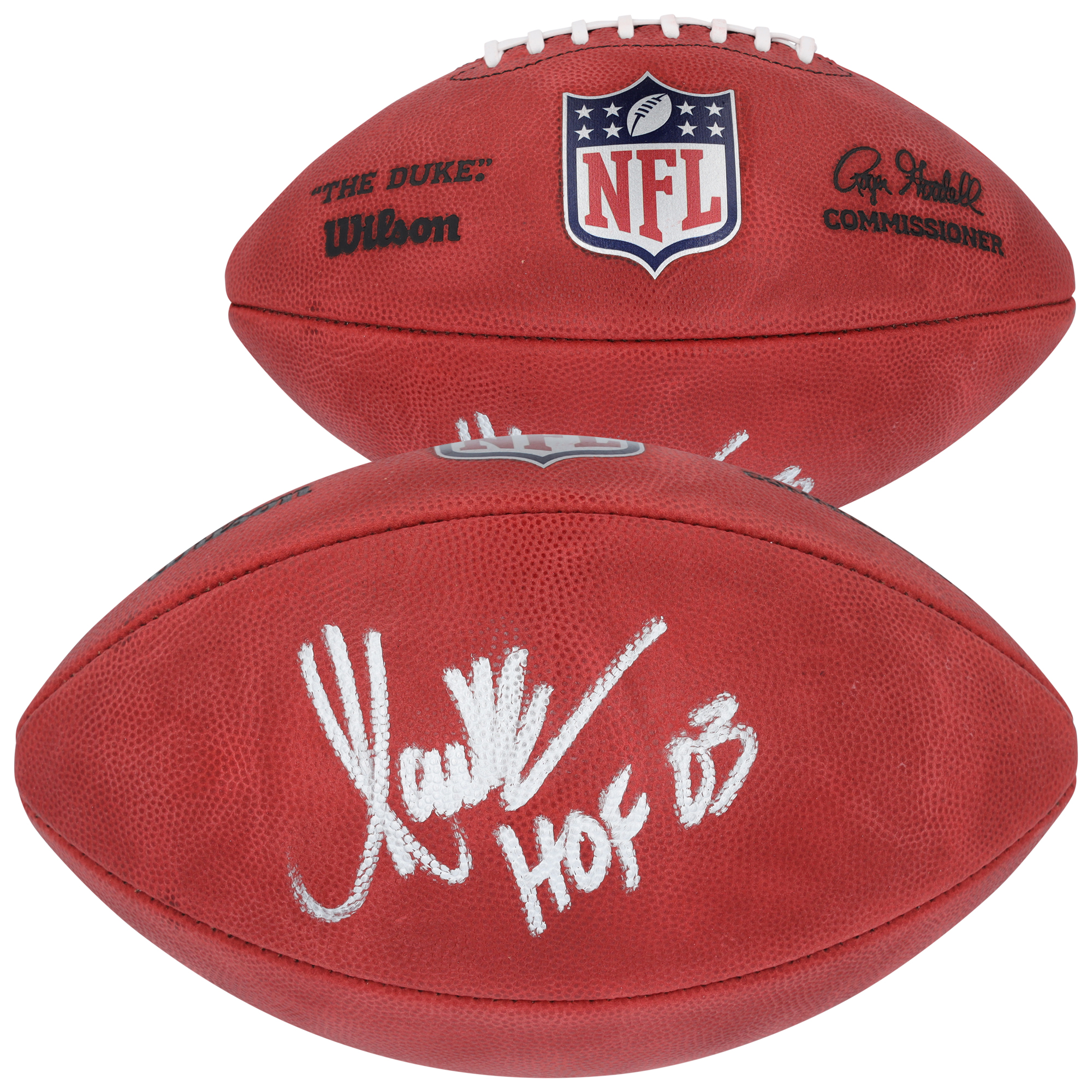 Marcus Allen Los Angeles Raiders Autographed Wilson Duke Full Color Football with “HOF 03” Inscription Marcus Allen Los Angeles Raiders Autographed Wilson Duke Full Color Football with “HOF 03” Inscription
