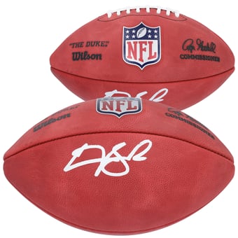Carson Beck Autographed Wilson Duke Full Color Football