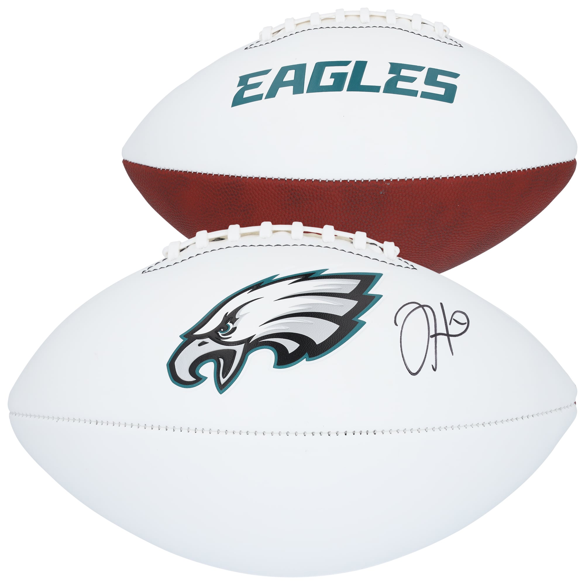 Jalen Hurts Philadelphia Eagles Autographed Franklin White Panel Football