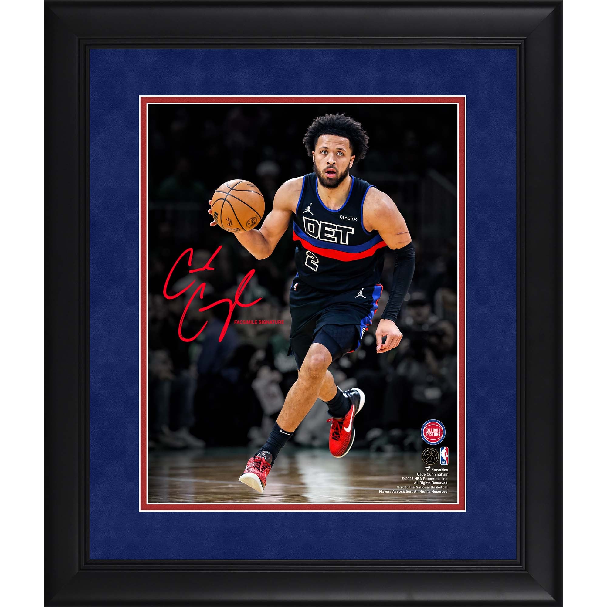 Cade Cunningham Detroit Pistons Facsimile Signature Framed 11" x 14" Spotlight Photograph