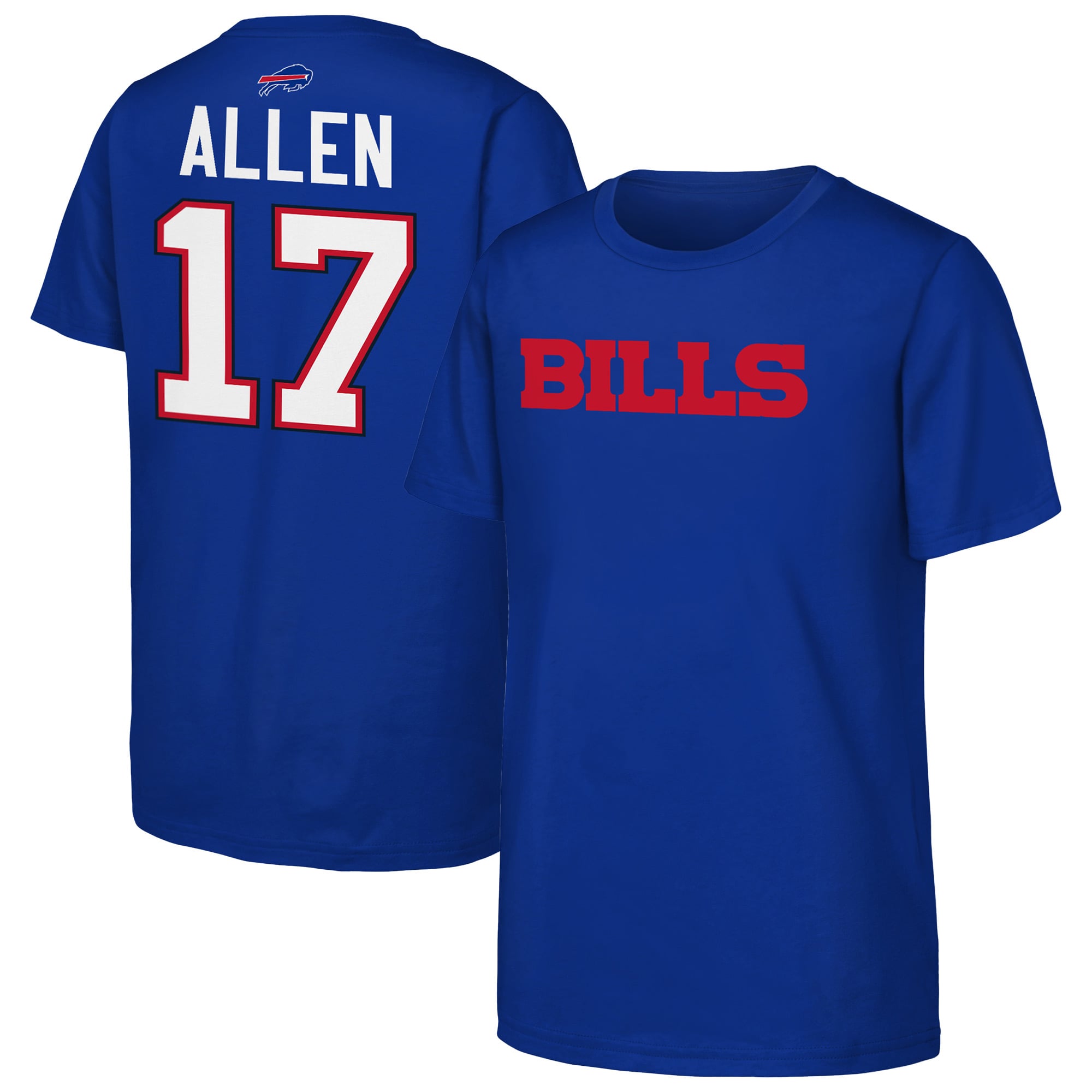 Youth Outerstuff Josh Allen Royal Buffalo Bills Name & Number T-Shirt Youth Outerstuff Josh Allen Royal Buffalo Bills Name & Number T-Shirt