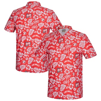 Men's Reyn Spooner  Red Cincinnati Reds Cooperstown Pua Performance Polo