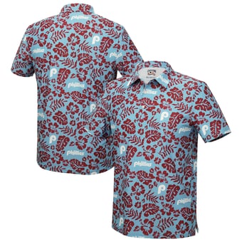 Men's Reyn Spooner  Light Blue Philadelphia Phillies Cooperstown Pua Performance Polo
