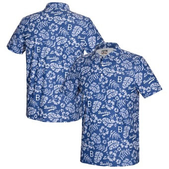 Men's Reyn Spooner  Blue Brooklyn Dodgers Cooperstown Pua Performance Polo