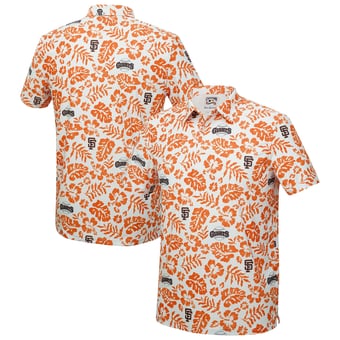 Men's Reyn Spooner  White San Francisco Giants Cooperstown Pua Performance Polo
