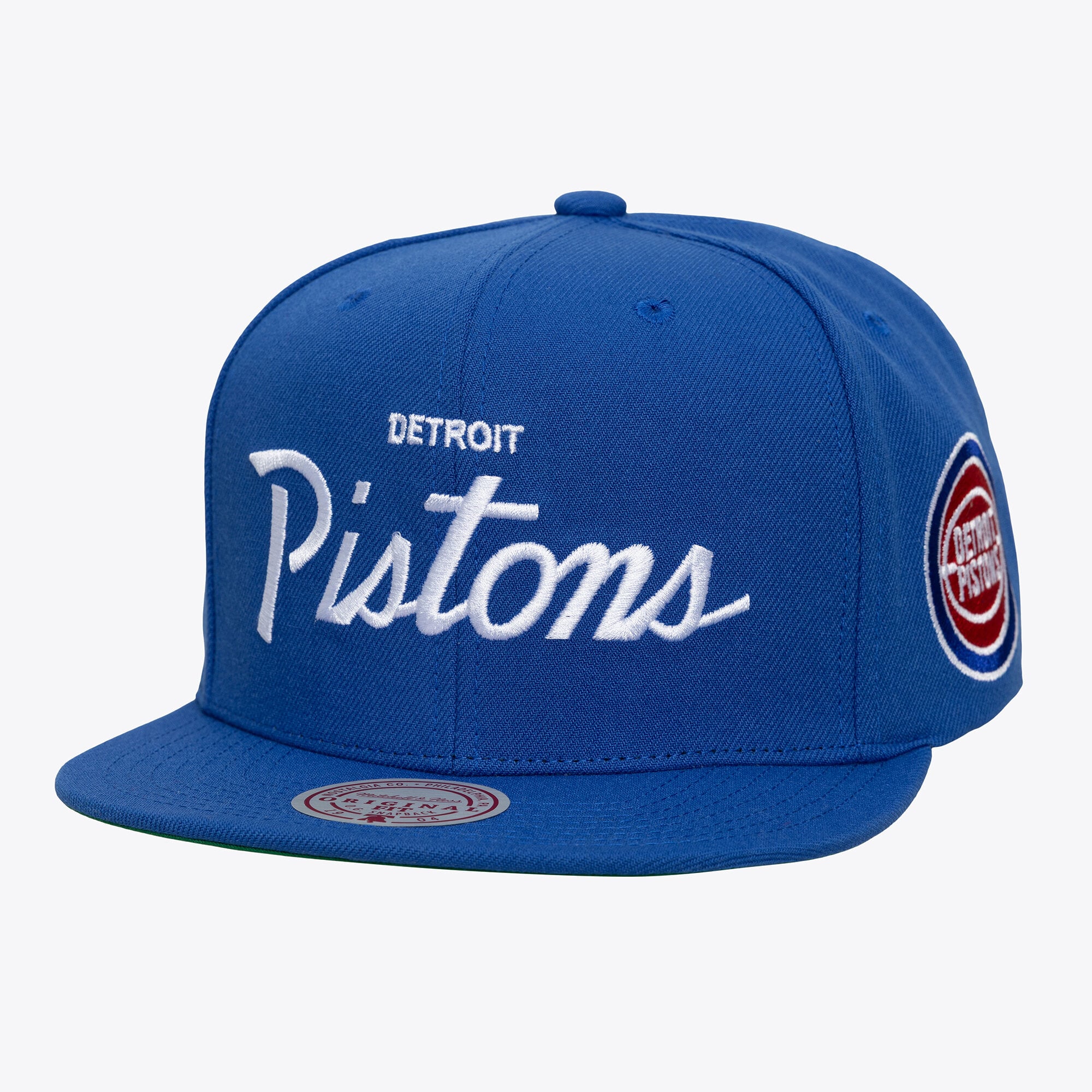 Mitchell & Ness Men's Blue Detroit Pistons Head Coach Snapback Hat - Blue
