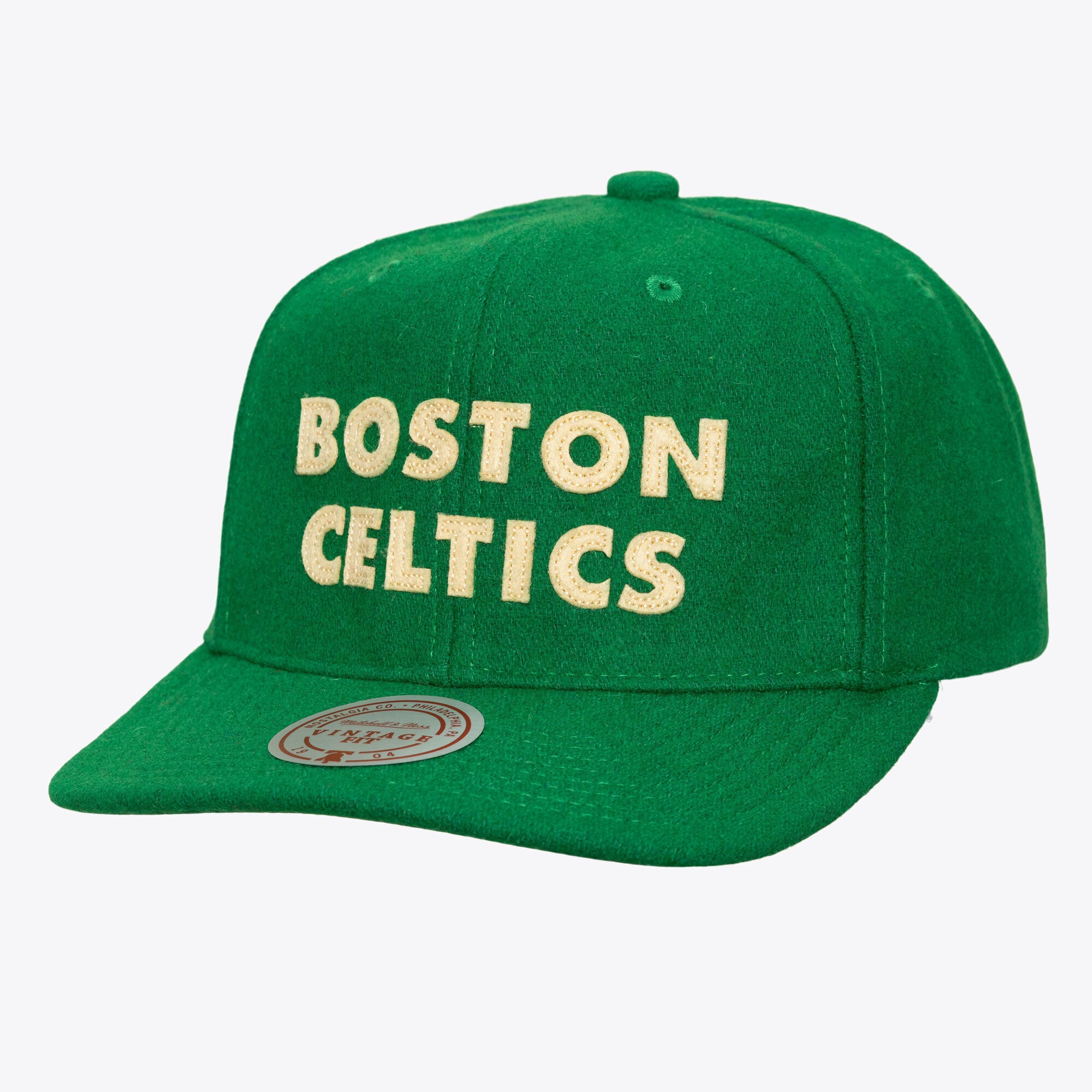 Men's Mitchell & Ness Green Boston Celtics Hardwood Classics Retro Roots Vintage Adjustable Hat