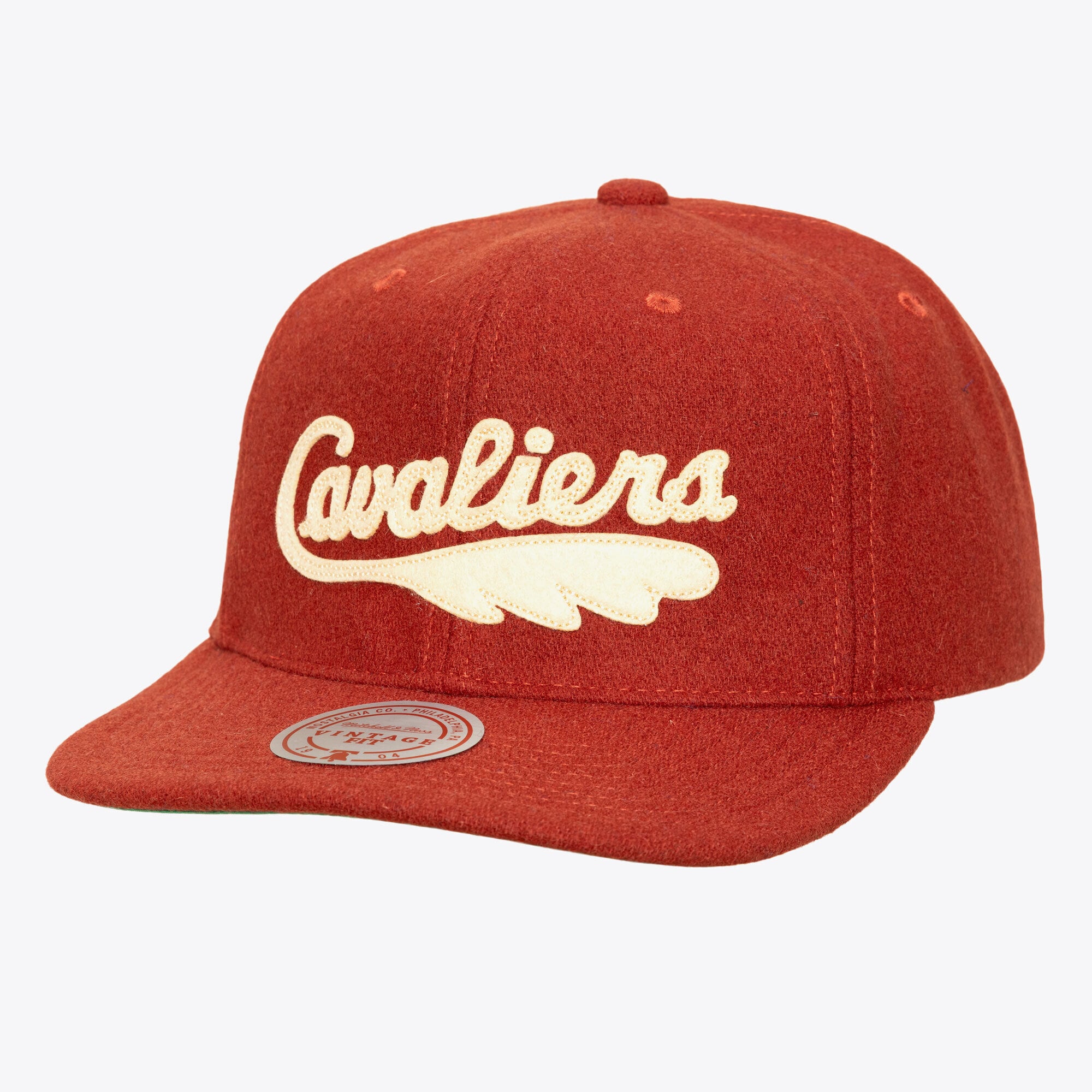 Men's Mitchell & Ness Wine Cleveland Cavaliers Hardwood Classics Retro Roots Vintage Adjustable Hat