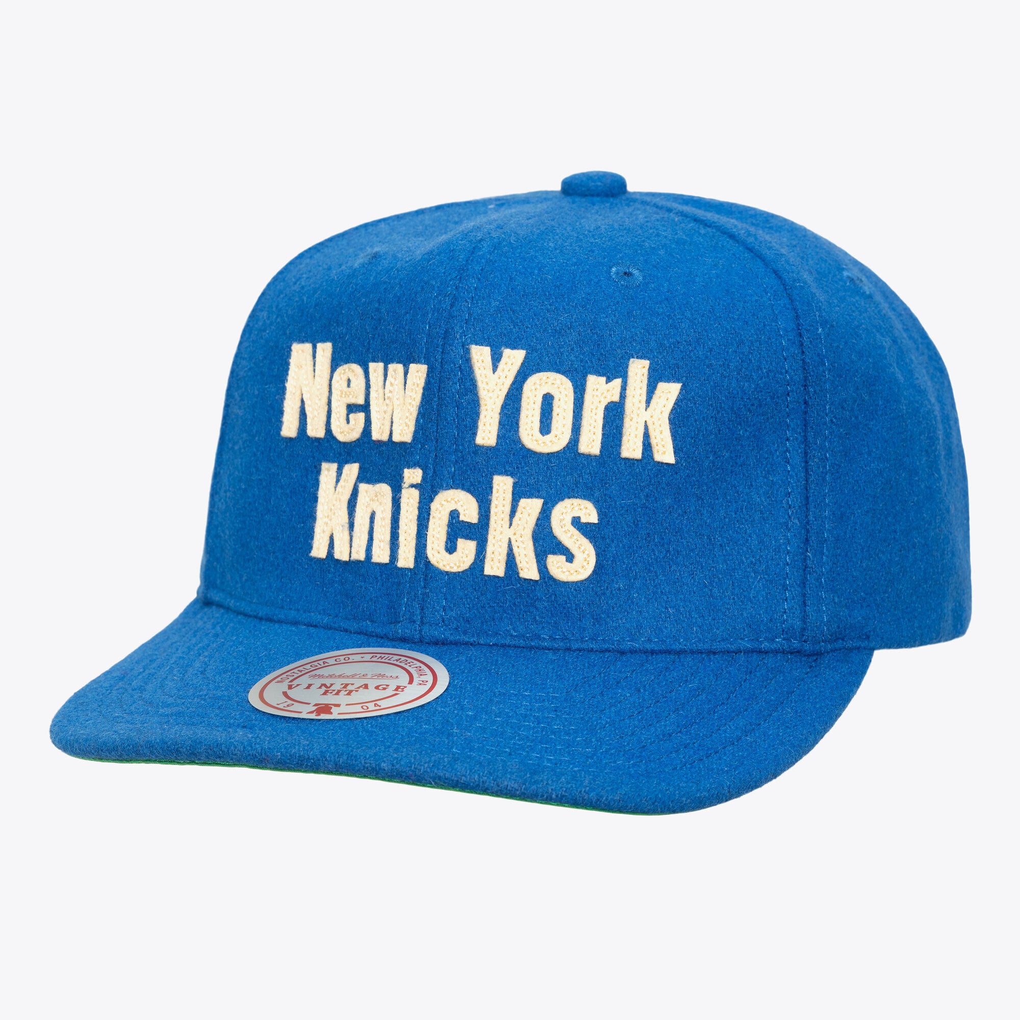 Men's Mitchell & Ness Royal New York Knicks Hardwood Classics Retro Roots Vintage Adjustable Hat