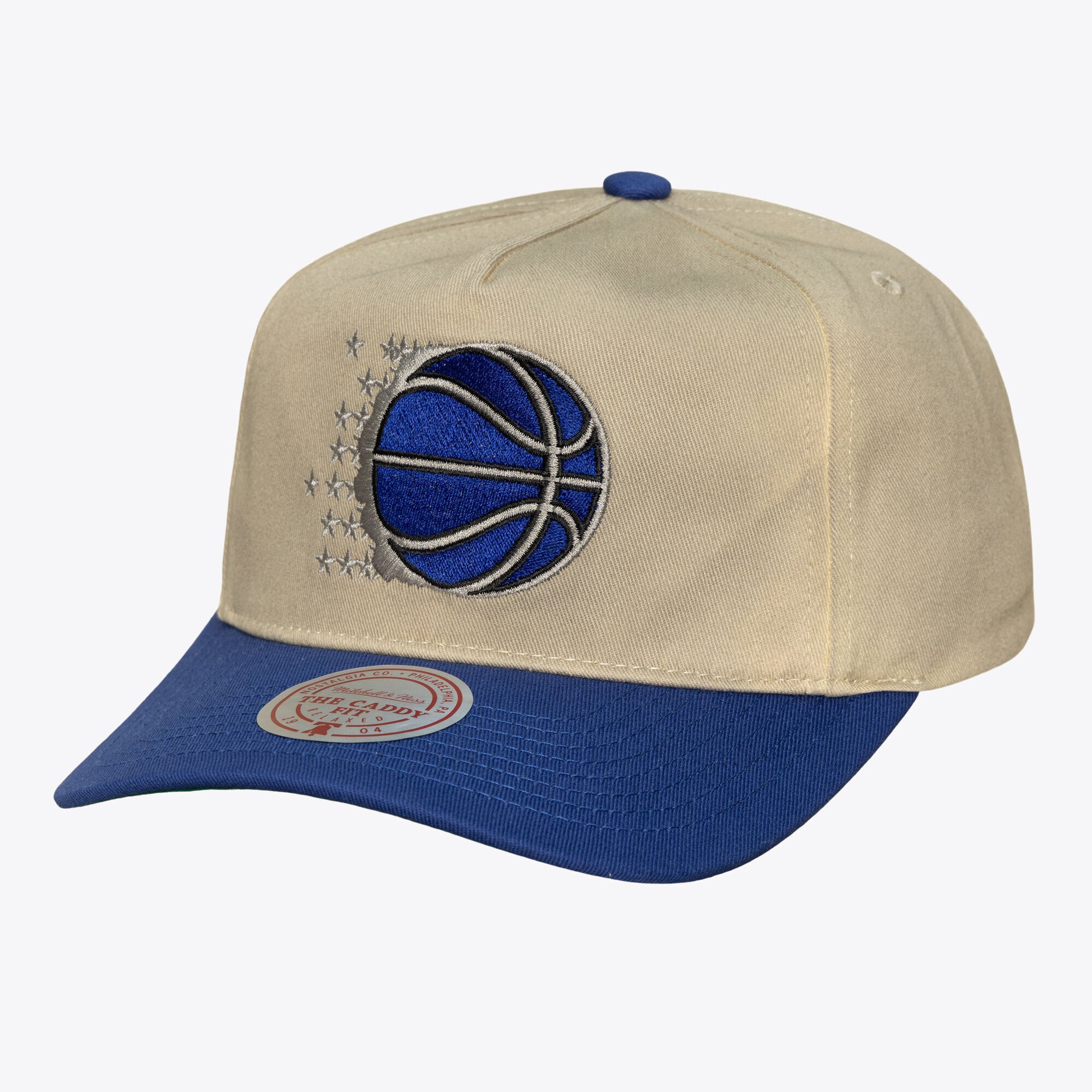 Men's Mitchell & Ness Cream Orlando Magic Hardwood Classics Retro Roots Snapback Hat
