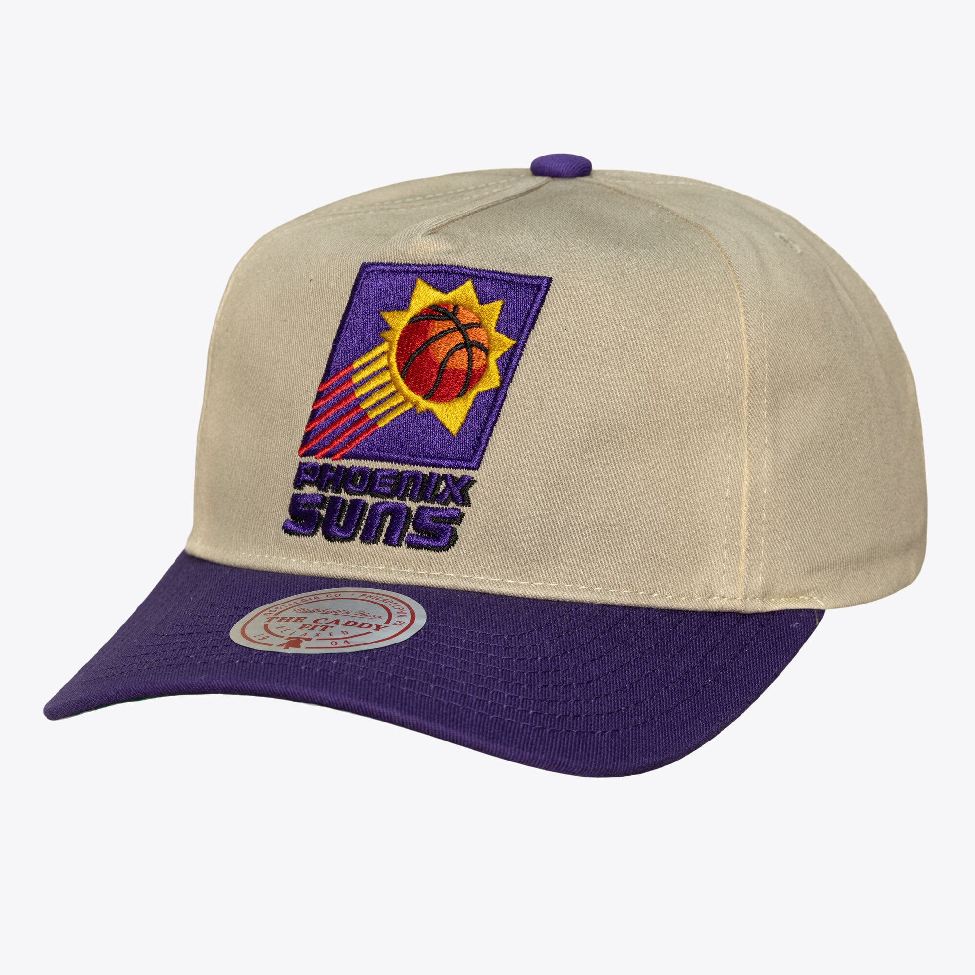 Men's Mitchell & Ness Cream Phoenix Suns Hardwood Classics Retro Roots Snapback Hat