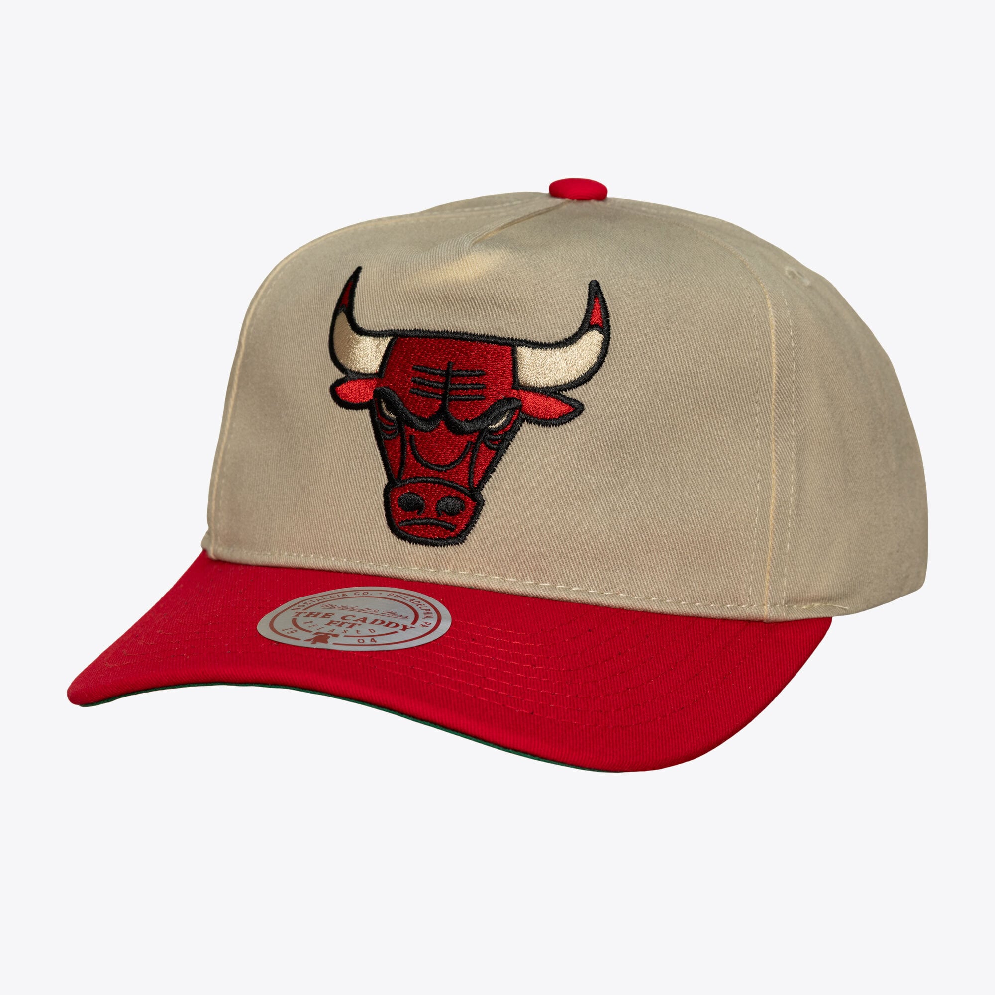 Men's Mitchell & Ness Cream Chicago Bulls Hardwood Classics Retro Roots Snapback Hat