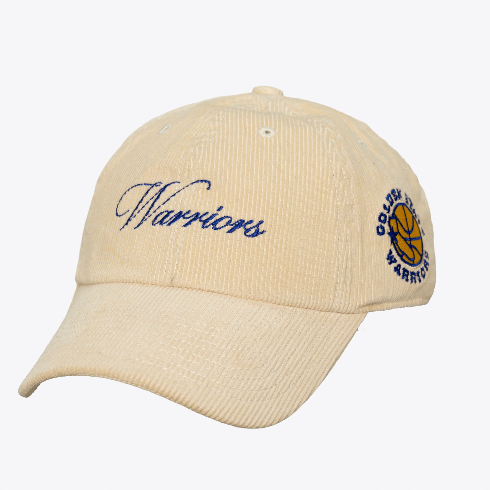 Unisex Mitchell & Ness Cream Golden State Warriors Heritage Hues Corded Strapback Hat