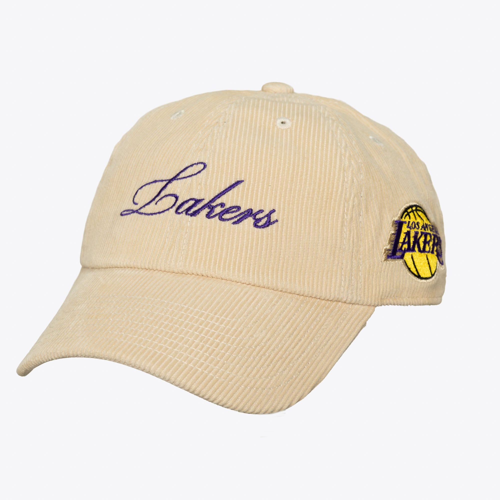 Unisex Mitchell & Ness  Cream Los Angeles Lakers Heritage Hues Corded Strapback Hat