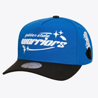 Men's Mitchell & Ness Royal Golden State Warriors Hardwood Classics 404 Club Starz Pro Snapback Hat