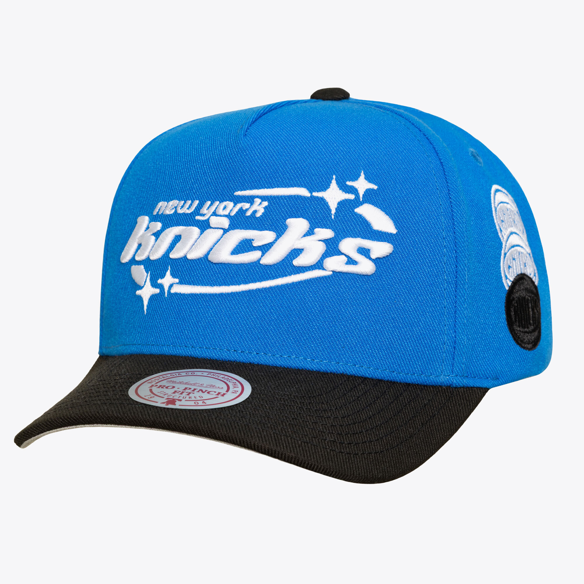 Men's Mitchell & Ness Blue New York Knicks 404 Club Starz Pro Snapback Hat