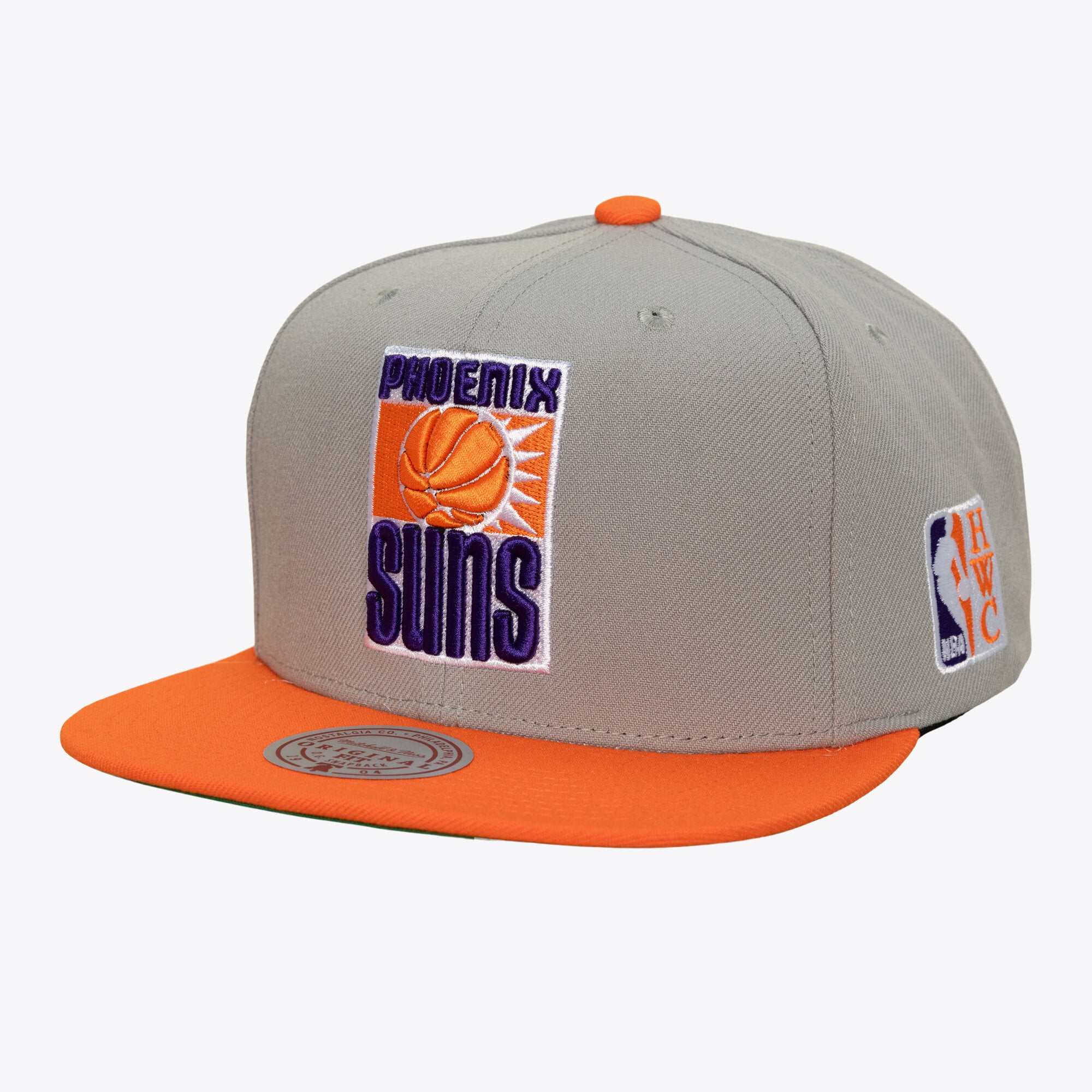 Men's Mitchell & Ness  Gray Phoenix Suns Hardwood Classics Legendary Home Snapback Hat