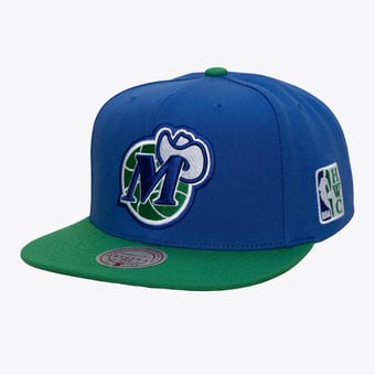 Men's Mitchell & Ness  Blue Dallas Mavericks Hardwood Classics Legendary Home Snapback Hat