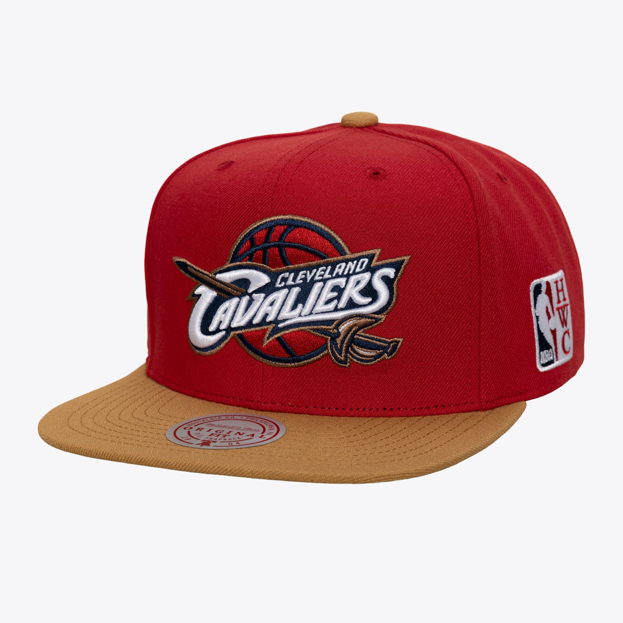Men's Mitchell & Ness  Red Cleveland Cavaliers Hardwood Classics Legendary Home Snapback Hat