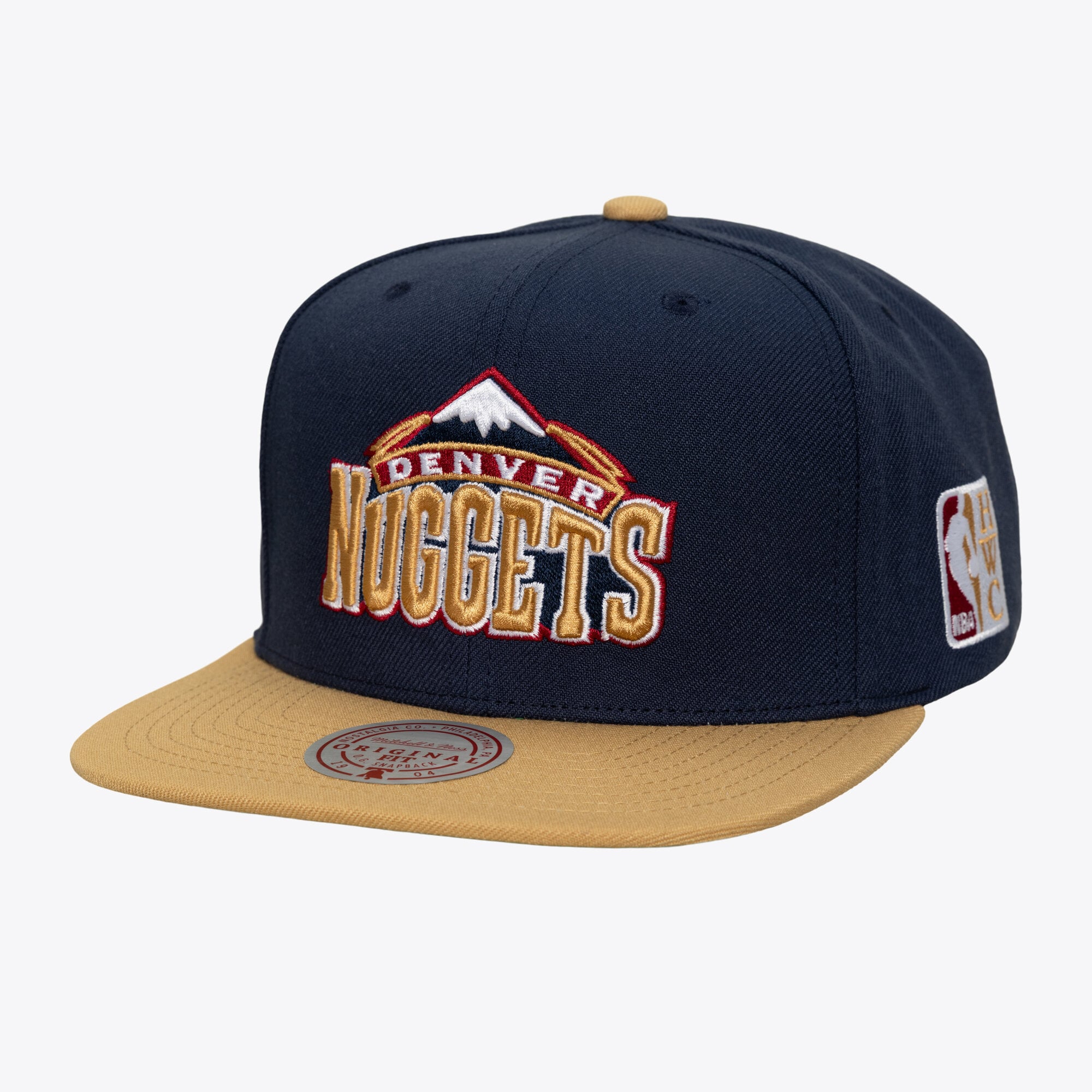 Men's Mitchell & Ness  Navy Denver Nuggets Hardwood Classics Legendary Home Snapback Hat
