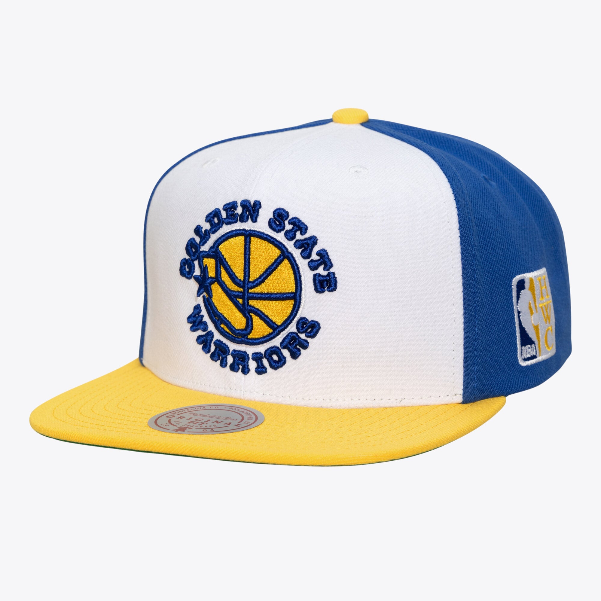 Men's Mitchell & Ness  White Golden State Warriors Hardwood Classics Legendary Home Snapback Hat