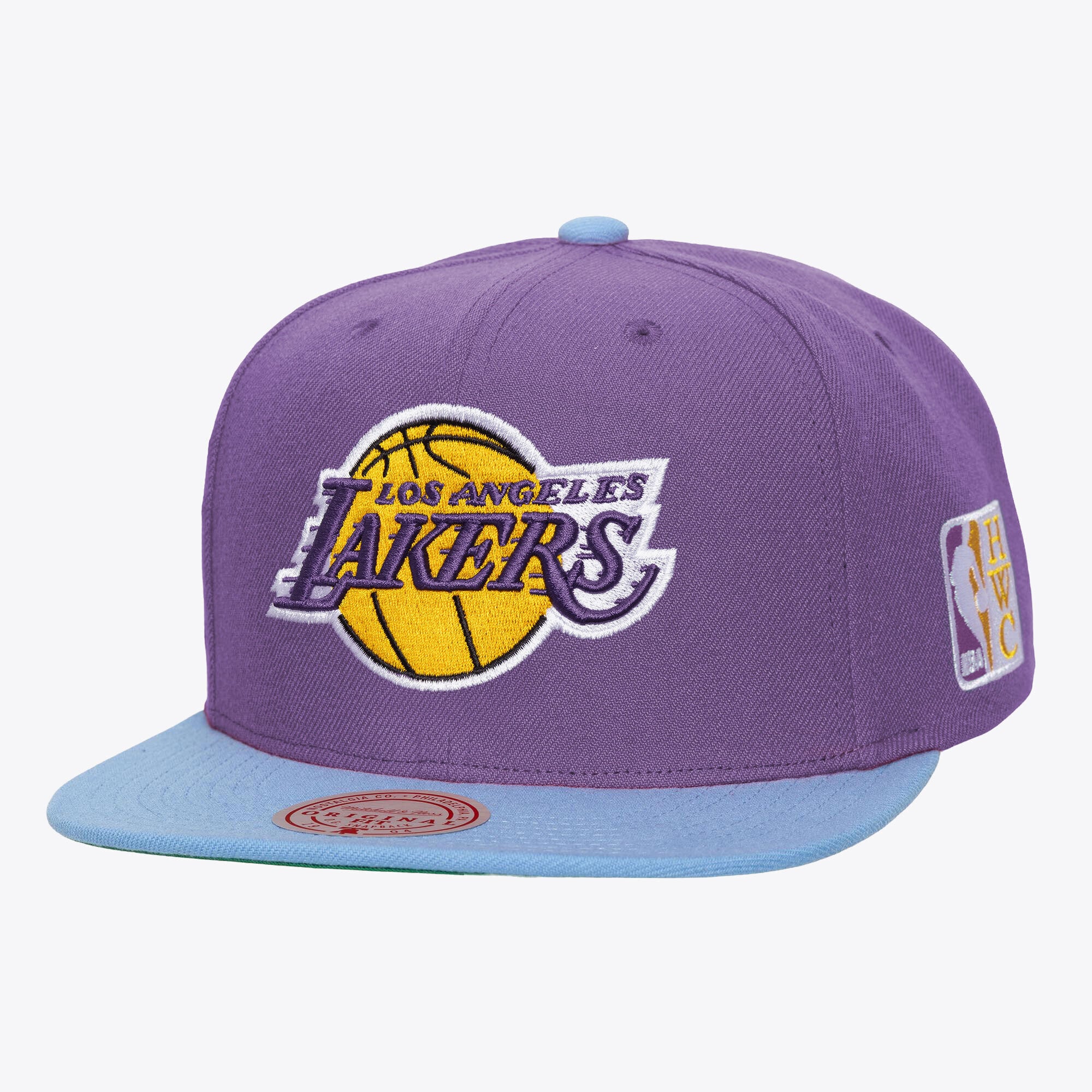 Men's Mitchell & Ness  Purple Los Angeles Lakers Hardwood Classics Legendary Home Snapback Hat