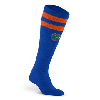 Unisex PRO Compression Florida Gators Cozy Feather Varsity Stripe Over-the-Calf Light Graduated Compression Socks
