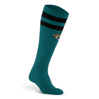 Unisex PRO Compression Jacksonville Jaguars Cozy Feather Varsity Stripe Over-the-Calf Light Graduated Compression Socks