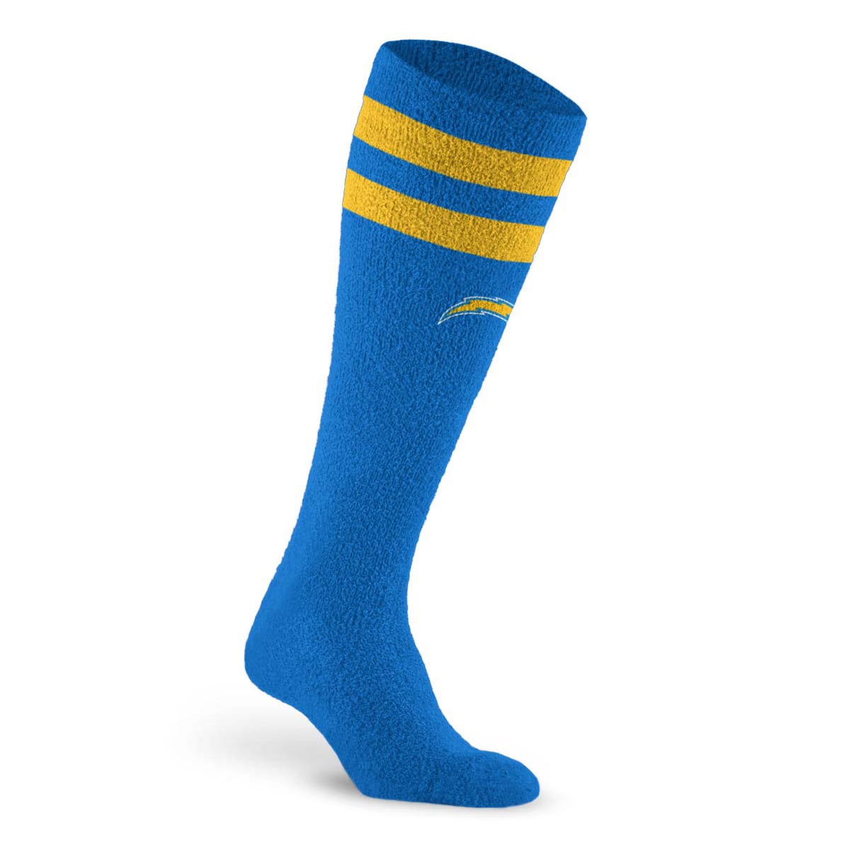 Unisex PRO Compression San Diego Chargers Cozy Feather Varsity Stripe Over-the-Calf Light Graduated Compression Socks
