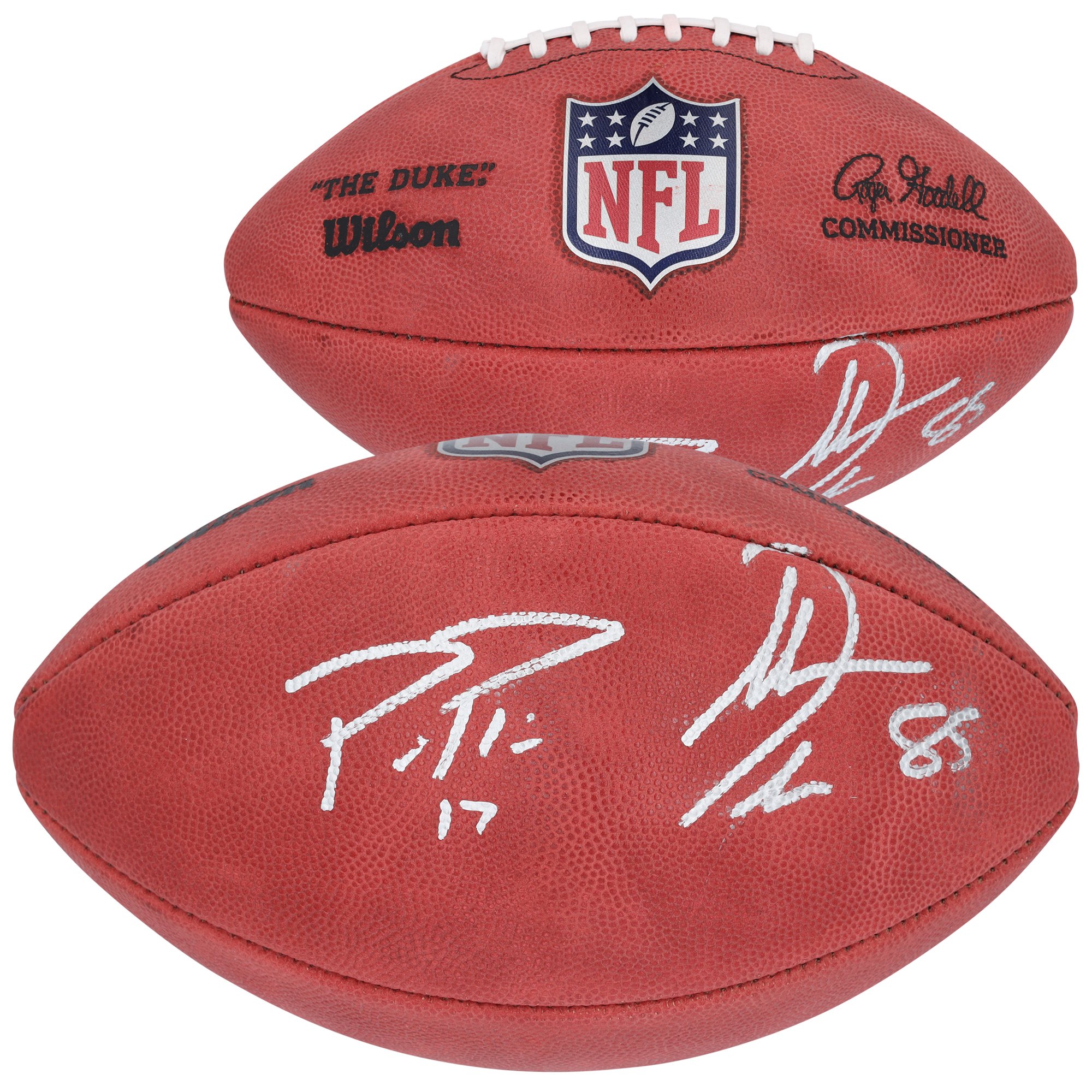 Philip Rivers & Antonio Gates San Diego Chargers Autographed Wilson Duke Full-Color Football