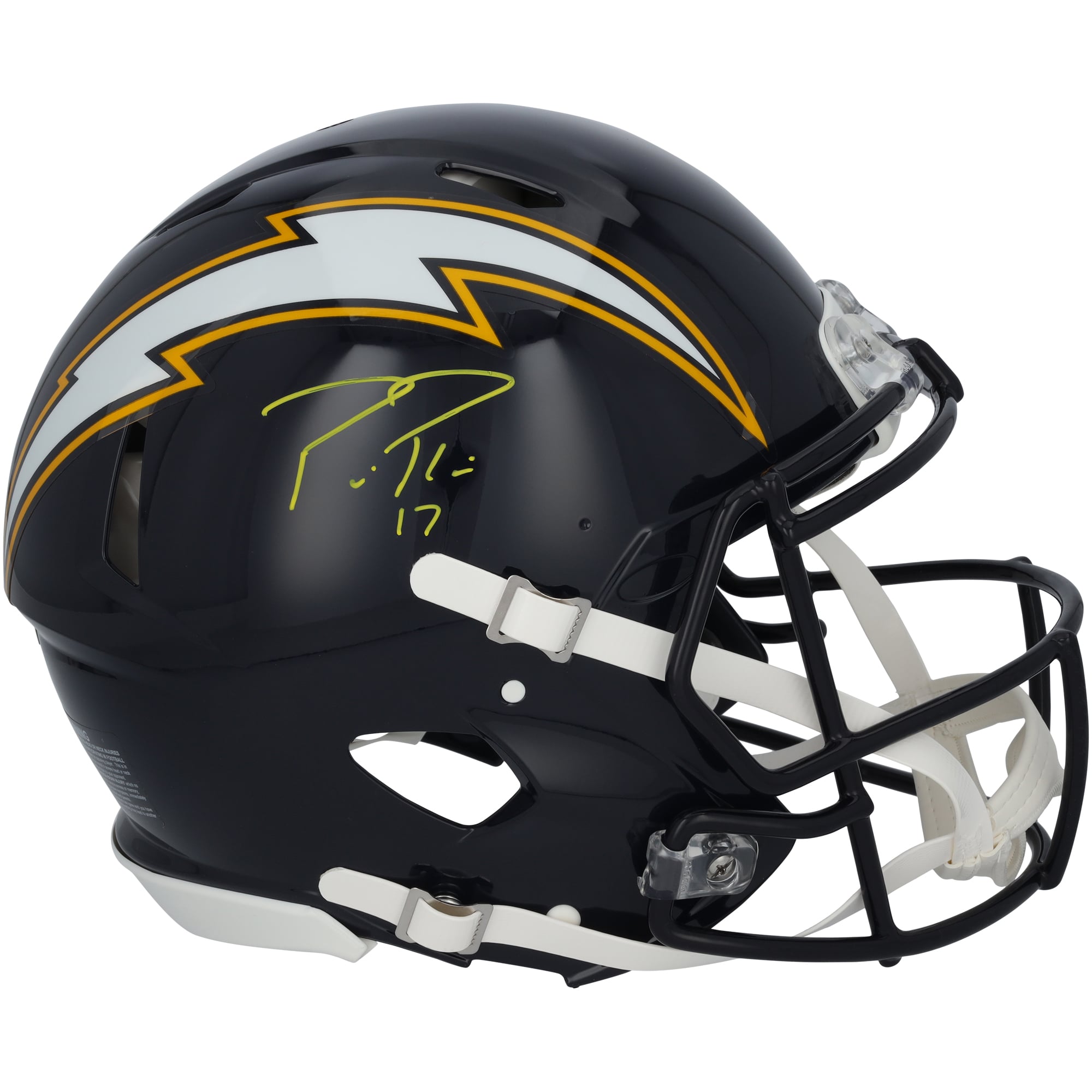 Philip Rivers San Diego Chargers Autographed Riddell 1988-2006 Throwback Speed Authentic Helmet