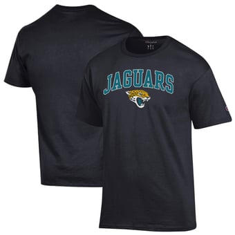 Men's Champion Black Jacksonville Jaguars Arch Over Logo T-Shirt