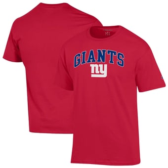 Men's Champion Red New York Giants Arch Over Logo T-Shirt