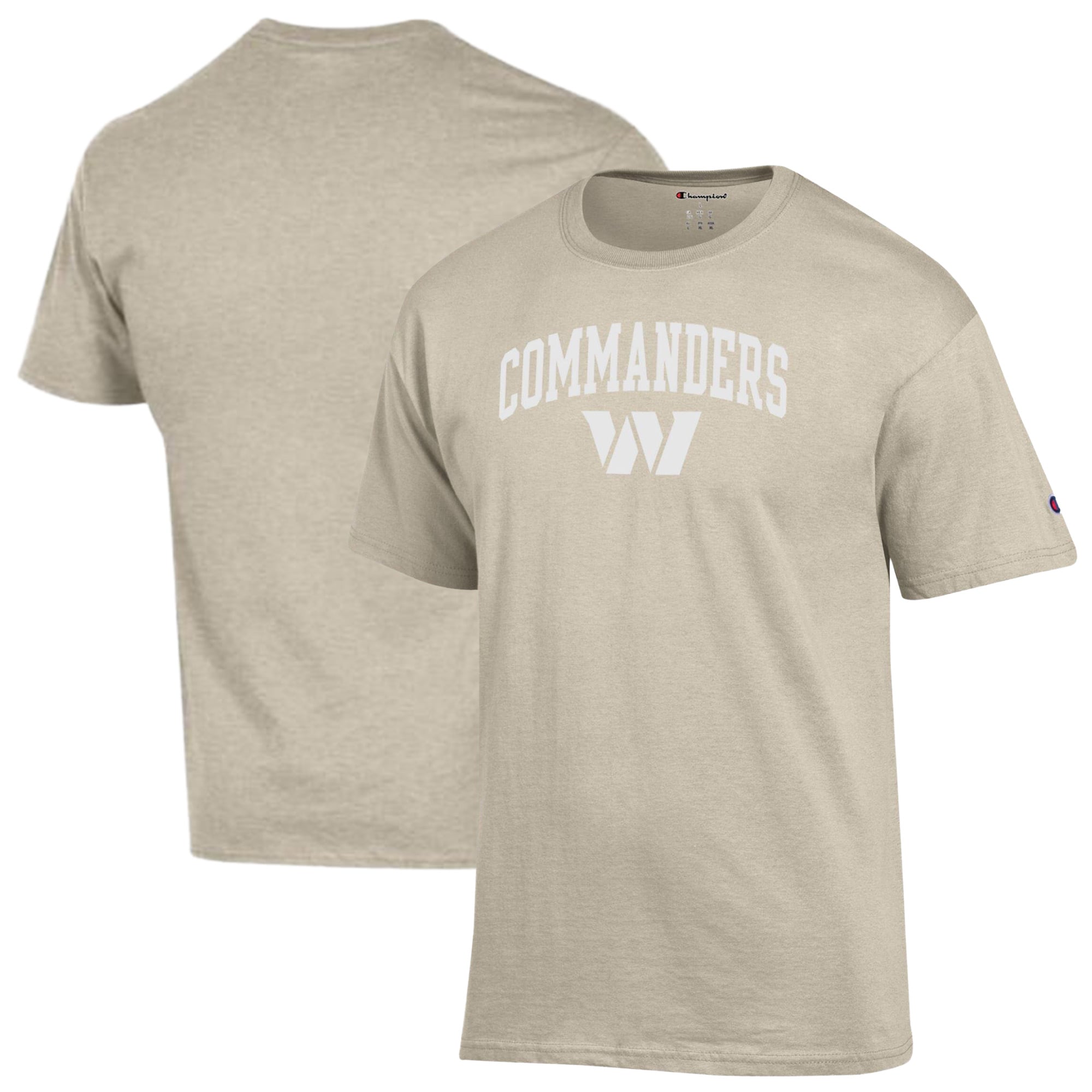 Men's Champion Oatmeal Washington Commanders Jersey T-Shirt