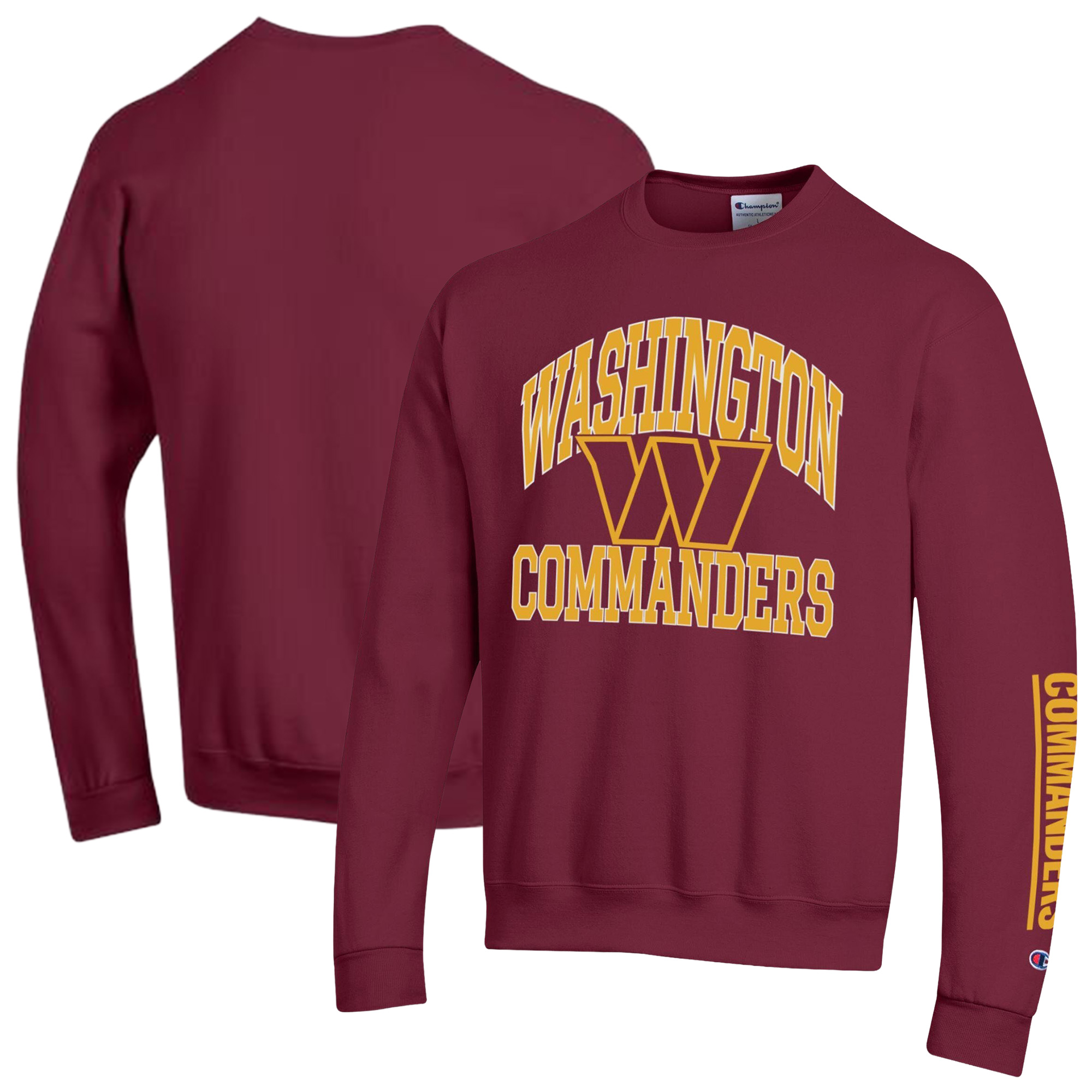 Men’s Champion Burgundy Washington Commanders Powerblend Fleece Sweatshirt Men’s Champion Burgundy Washington Commanders Powerblend Fleece Sweatshirt