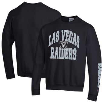 Men's Champion  Black Las Vegas Raiders Powerblend Fleece Sweatshirt