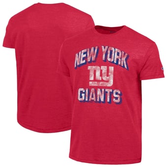 Men's Champion  Red New York Giants Ultimate Tri-Blend T-Shirt