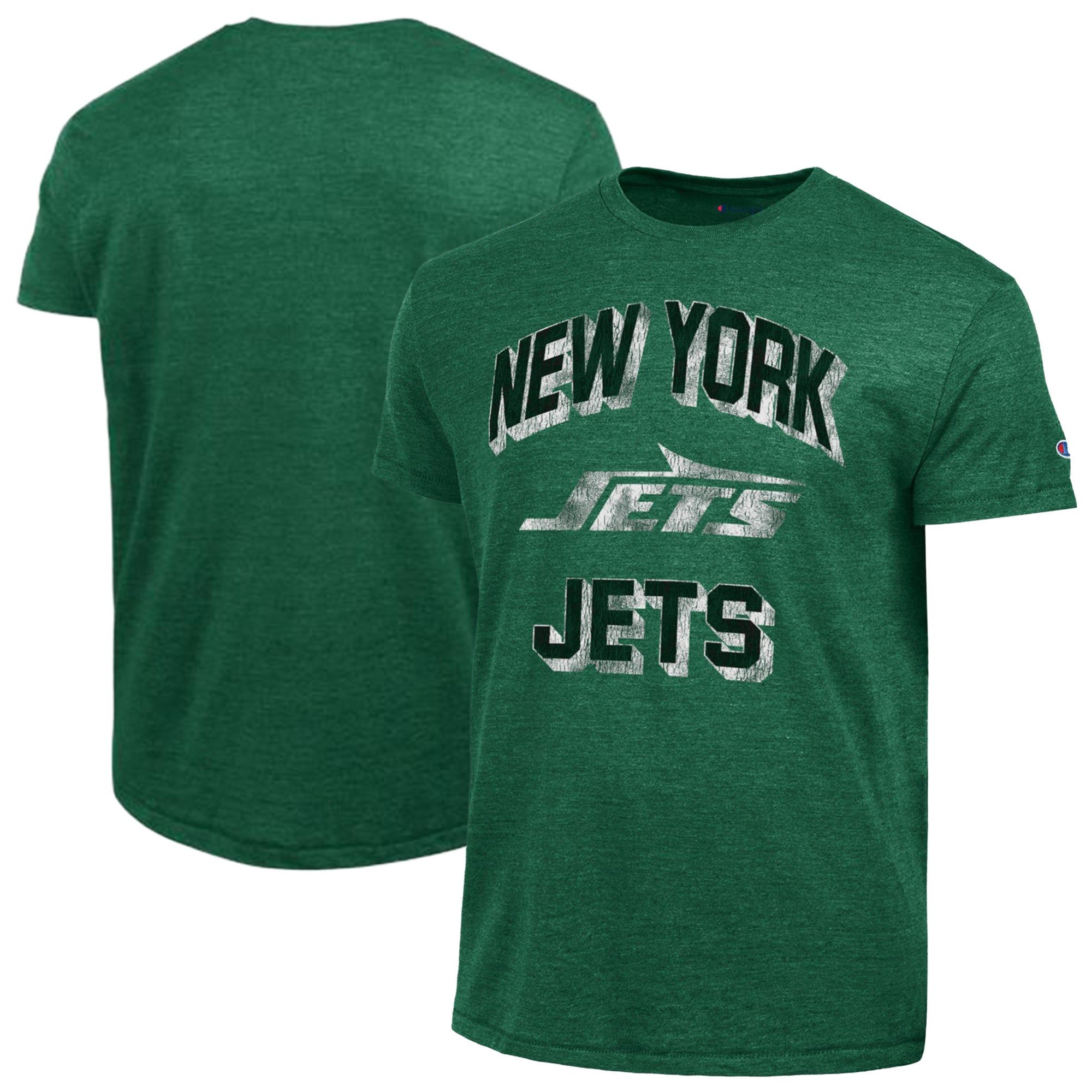 Men's Champion  Green New York Jets Ultimate Tri-Blend T-Shirt