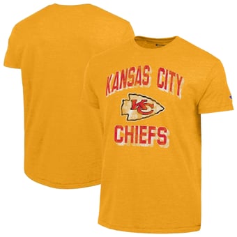 Men's Champion  Gold Kansas City Chiefs Ultimate Tri-Blend T-Shirt