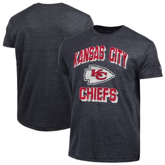 Men's Champion  Black Kansas City Chiefs Ultimate Tri-Blend T-Shirt