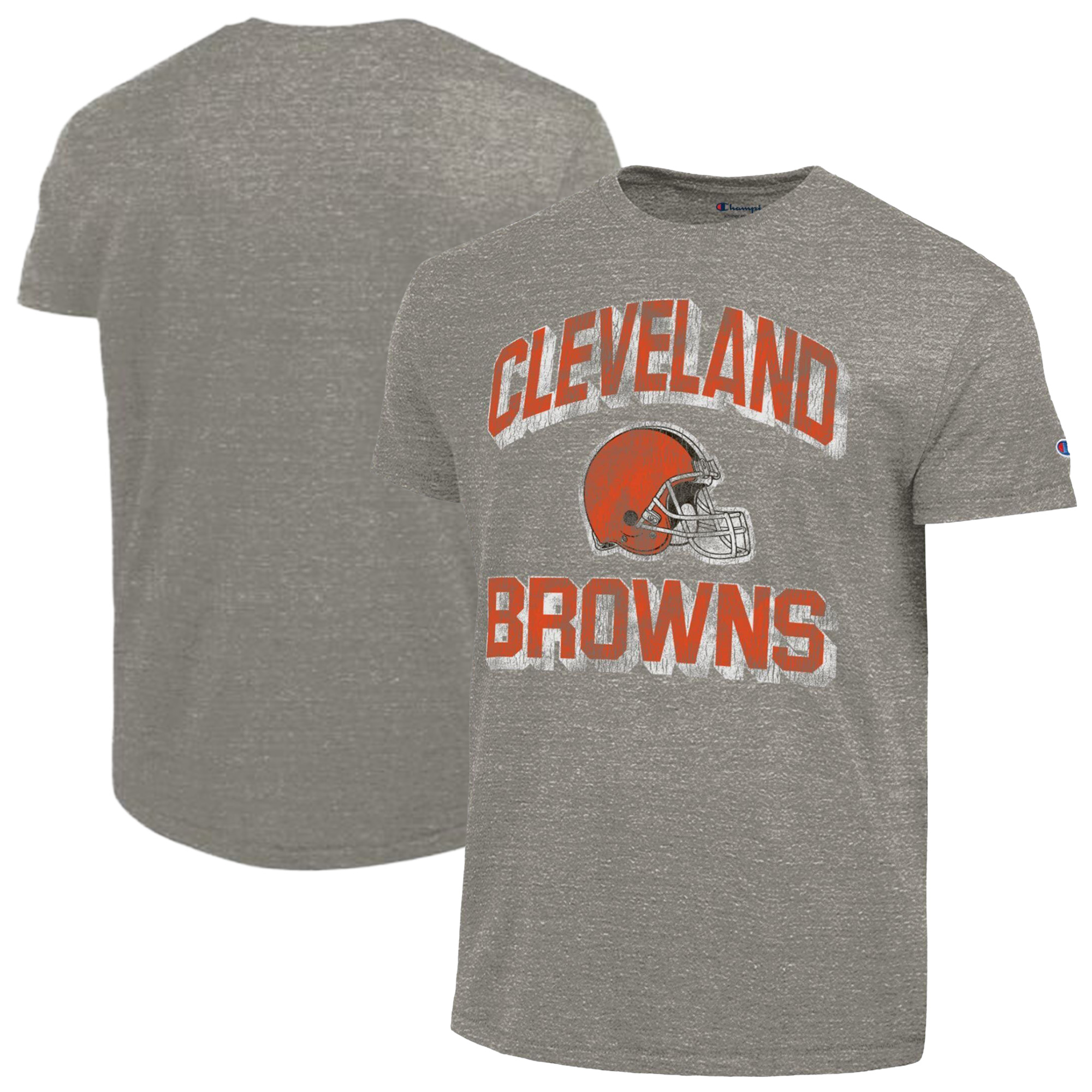 Champion Men's Charcoal Cleveland Browns Ultimate Tri-Blend T-Shirt - Charcoal