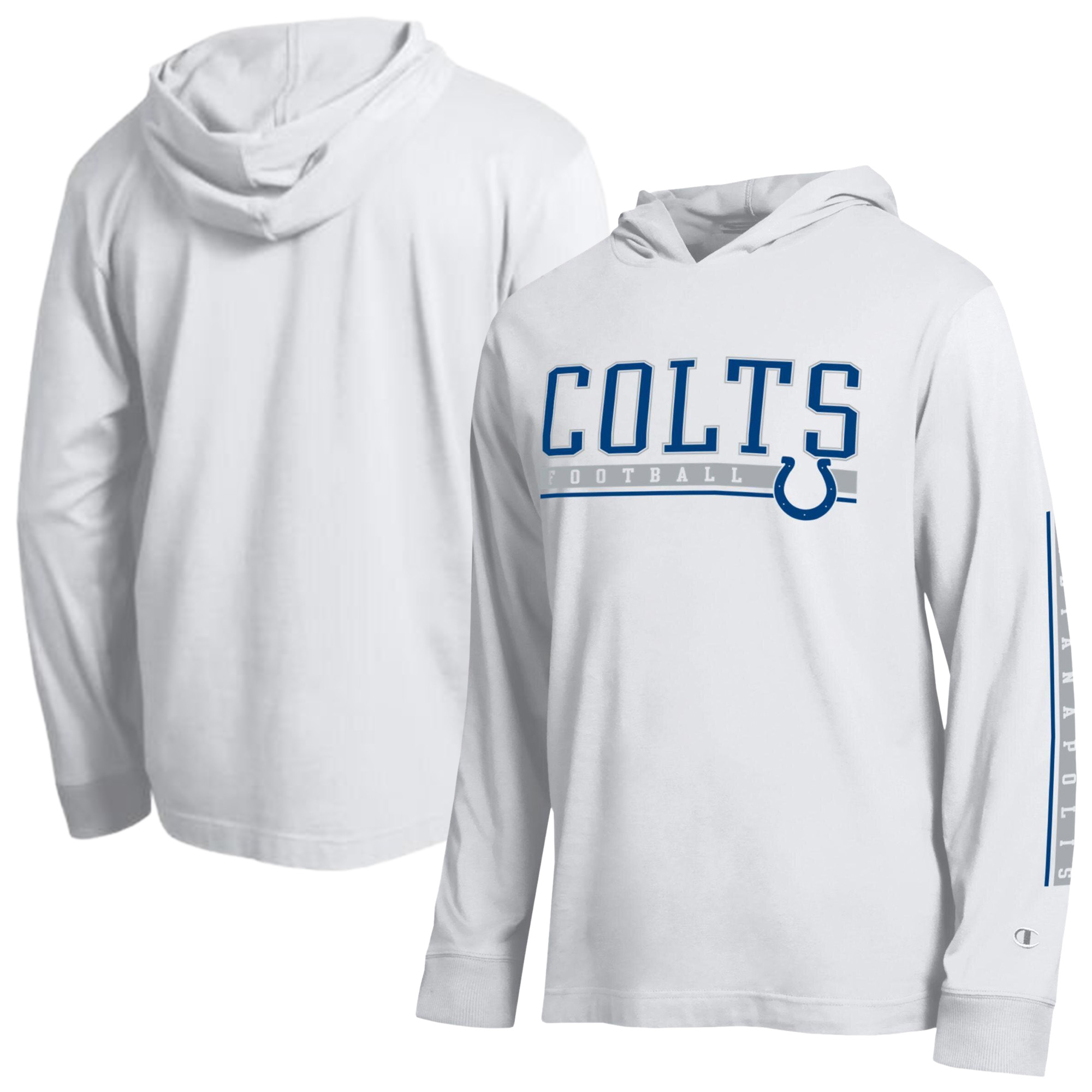 Men's Champion White Indianapolis Colts All Star Hooded T-Shirt