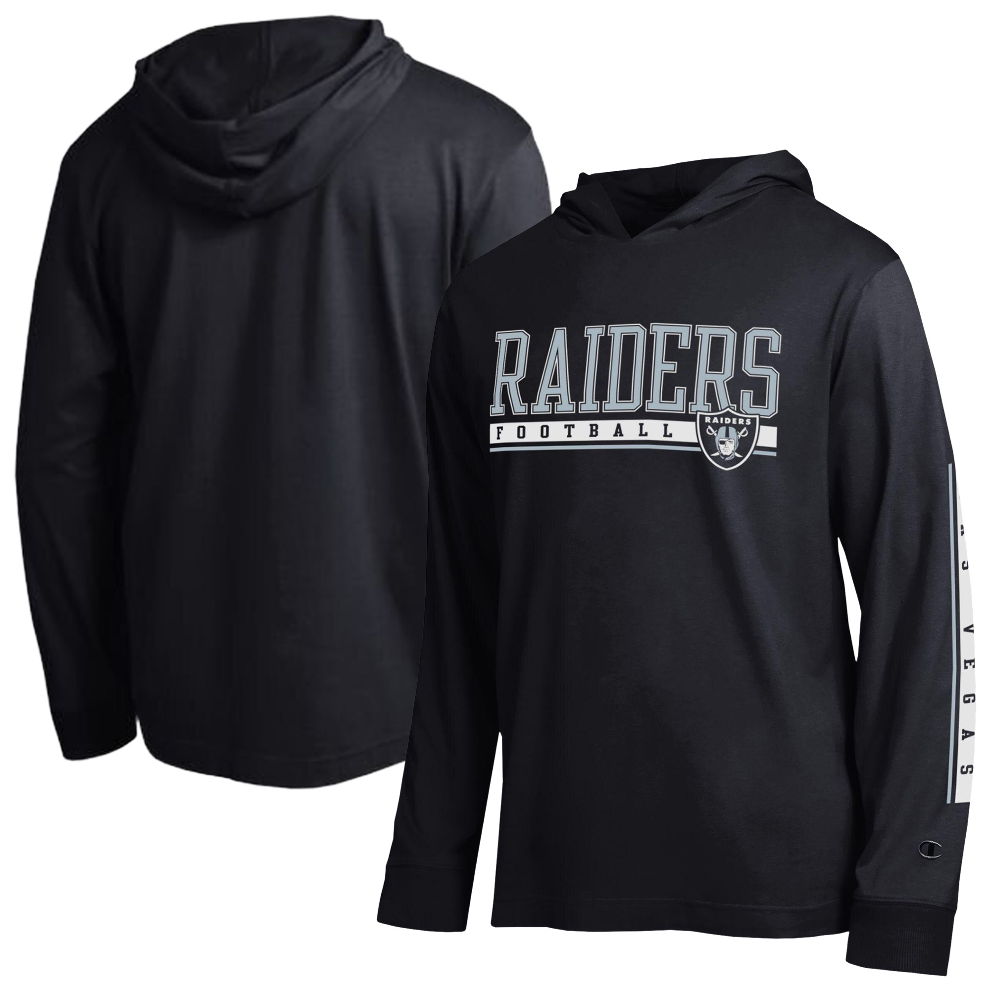 Men's Champion Black Las Vegas Raiders All Star Hooded T-Shirt