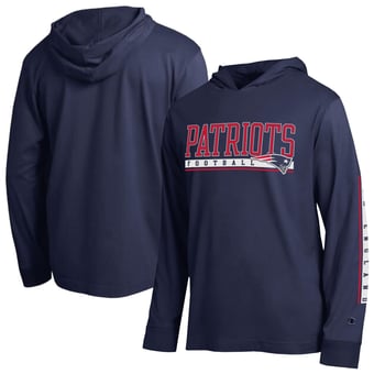 Men's Champion Navy New England Patriots All Star Hooded T-Shirt
